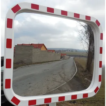 Bezpečnostní zrcadlo Dopravní zrcadlo, 600x800 mm, včetně držáku, slevy od více ks