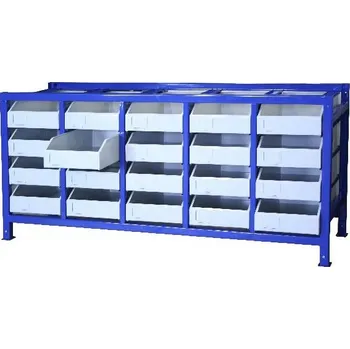 Prodejní regál Zásuvkový ocelový regál PR20 (20 zásuvek)