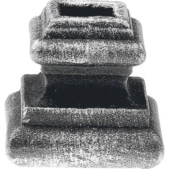 KP Ozdobný návlek pro kovaný plot, bránu a zábradlí 41.023, 40x38 mm, otvor 14,5 x 14,5 mm