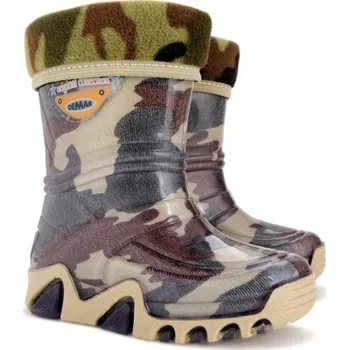 Chlapecké holínky Demar Stormic Lux Print E maskáč