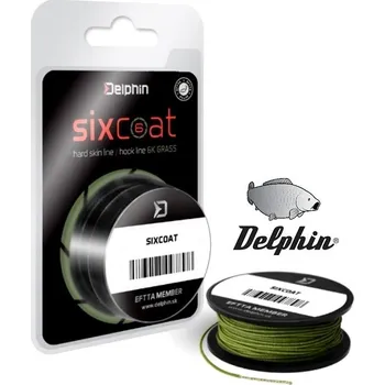 Delphin Skin Line Sixcoat Grass návazcová šňůra 25 lbs délka: 5 m