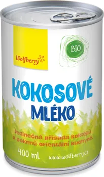 Mléko Wolfberry kokosové mléko BIO 400 ml
