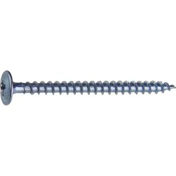 Vrut Univerzální vrut 3,5x20 PZ, čočková hlava s límcem, zinek bílý, 30ks