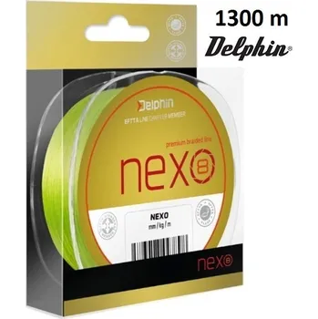 Delphin NEXO 8 fluo pletená šňůra 1300 m průměr: 0,14 mm