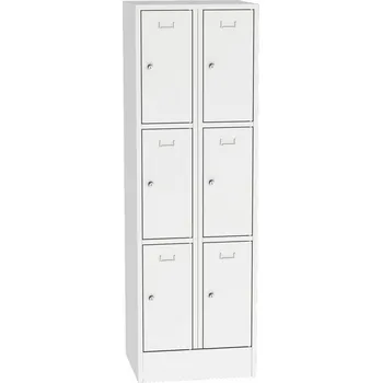 Kovová šatní skříň se 6 schránkami SBS 32-6, množstevní slevy