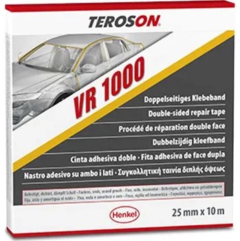 Lepící sada Teroson VR1000 Oboustranně lepící páska - 10 m x 12 mm (Teroson VR1000 Oboustranně lepící páska - 10 m x 12 mm Šíře pásky – 12 mm. Slouží k lepení emblémů, ochranných ozdobných lišt, vnitřních zrcátek apod. Role 10m.)