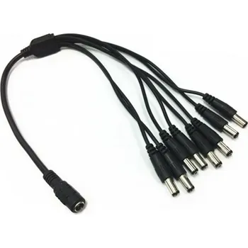 Příslušenství pro kamerový systém Napájecí kabel rozbočovač splitter 1 samice 8 samců