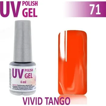 Přípravek na nehty 71.UV gel lak na nehty hybridní VIVID TANGO 6 ml (A)