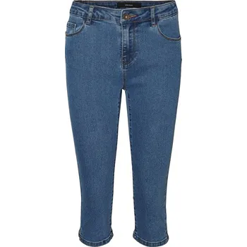 Dámské džíny Vero Moda Hot Seven Nw Dnm Slit Knicker Mix Noos Medium Blue Denim