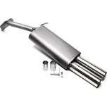 TA Technix sportovní výfuk Škoda Fabia I, 2x 76 mm rovná nerezová koncovka s pertlem