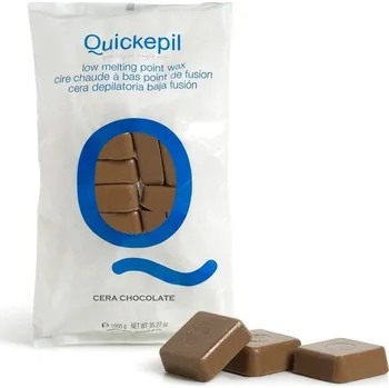 Tvrdý vosk na depilaci QUICKEPIL čokoláda 1kg (AS)