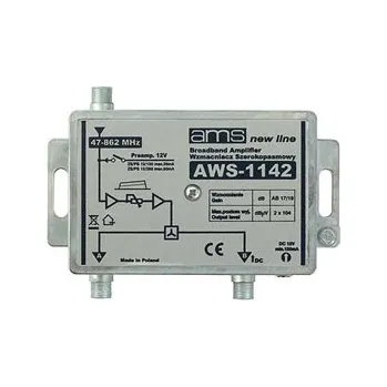Anténní zesilovač Anténní zesilovač AWS-1142 (47-862MHz, 19dB, 2x výstup)