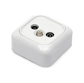 Elektrická zásuvka TV/R/SAT zásuvka koncová GAR-BG-DK-SAT + rámeček