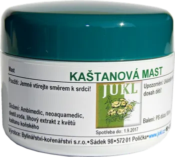 Bylinná léčivá mast JUKL Kaštanová mast 100 ml