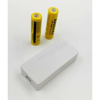 Powerbanka USB Power Banka na 2x 18650 baterie bílá