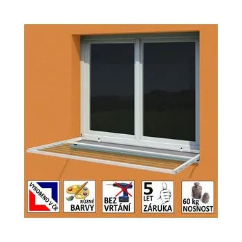 Sušák na prádlo Okenní sušák prádla pevný s předzahrádkou ( 2v1 )-cena za 1m