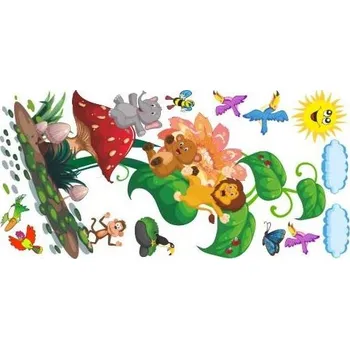 Samolepící dekorace Veselá zvířátka - M