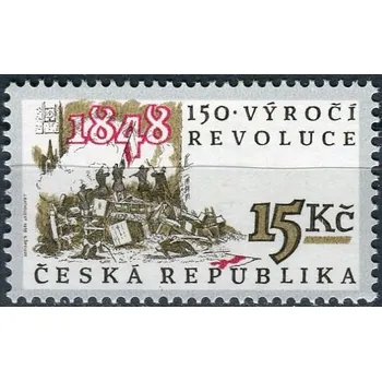 Poštovní známka Česká pošta (1998) č. 188 ** - 15 Kč - Česká republika - 150. výročí revoluce