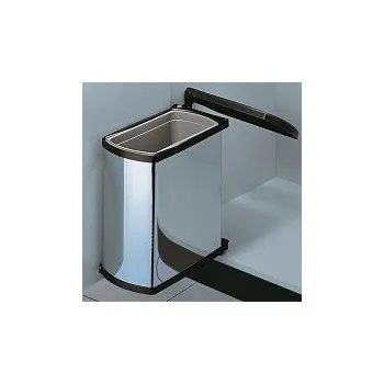 Odpadkový koš Hailo AS Uno 18 Öko Flex nerez/černý