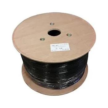 Počítač LEXI-Net instalační kabel S/FTP CAT 7 23AWG venkovní dvouplášť PVC+PE 500m cívka černý