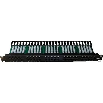 Patch panel Datacom 3501 DATACOM Patch panel ISDN 50p.1U Integrovaný BLACK, 19"