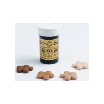 Potravinářské barvivo Barva gelová Sugarflair - Tmavě hnědá / DARK BROWN