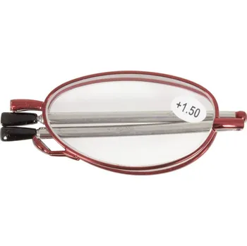 Brýle na čtení SKLÁDACÍ dioptrické brýle MINI 62-64 RED +3,00