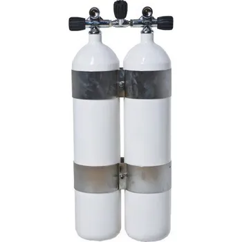 Vítkovice Cylinders Dvojče 2x7 L 300 Bar DIR skruže, manifold, rovné dno