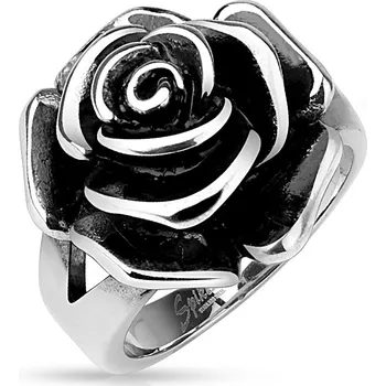 Prsten Šperky4U Ocelový prsten růže - velikost 49 - OPR1829-49