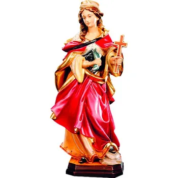 Vánoční dekorace Ornatis Svatá Markéta Provedení: Přírodní bez malování, Velikost stojících figur dospělých postav: 15 cm Dřevěný vyřezávaná Svaté Margarethe