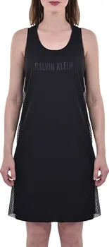 Dámské šaty Calvin Klein Mesh Insert Tank Dress Black