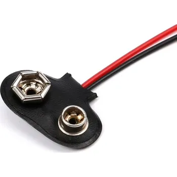 Držák baterie Napájecí konektor 9V baterie