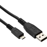 Kabel USB (2.0), USB A M- USB micro M, 1m, Logo