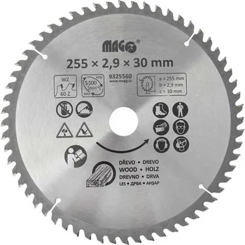 Pilový kotouč Magg 9325560 255 x 2,9 x 30 mm