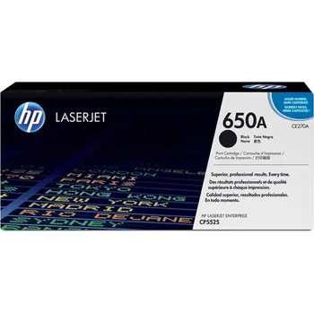 Počítačové příslušenství HP 650A CE270A černý (black) originální toner