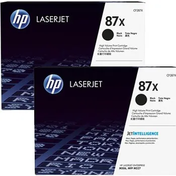 Počítačové příslušenství HP 87X CF287XD černá (black) dualpack originální toner