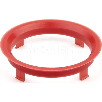 Vymezovací kroužek Vymezovací kroužek 70,1 / 64,1 , plast, červený, přesah kužele 5mm