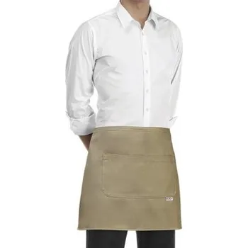 Gastro oděv EGOCHEF Barmanská zástěra EGOchef - Kaki 40x70 cm E-6100008C