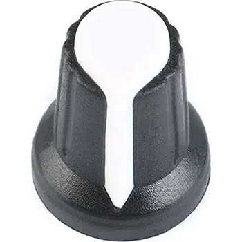 Vývojová deska Knoflík na potenciometr - Černobílý, 6 mm