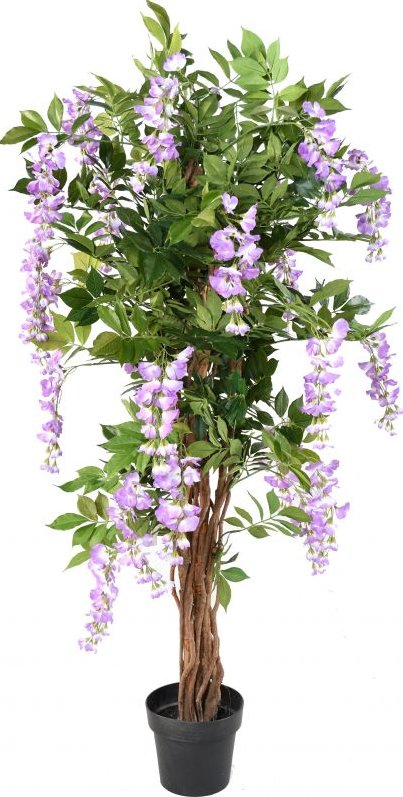 Vistárie strom deluxe - přírodní kmen, růžová 150cm