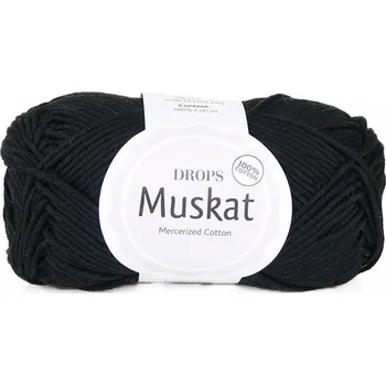 Příze Příze DROPS Muskat 17 - černá