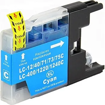 Brother LC-1240 / LC-1280 azurová (cyan) kompatibilní cartridge