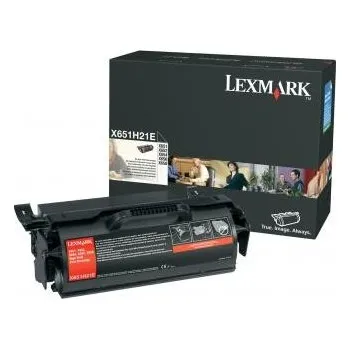 Počítačové příslušenství Lexmark X651H21E černý (black) originální toner