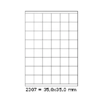 Samolepící etiketa Samolepicí etikety 35 x 35 mm, 48 etiket, A4, 100 listů