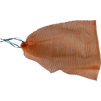 Rašlový pytel zatahovací, světle oranžový 50x78 30kg