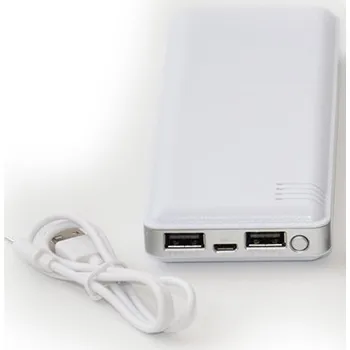 Powerbanka Power bank - přenosná baterie pro nabíjení mobilů, tabletů, navigací atd. HC-M7, (Externí napájecí zdroj se 2 výstupy USB 5V a Li-ion baterií s kapacitou 13200 mAh pro nabíjení mobilních telefonů, tabletů, GPS-navigací, přehrávačů atd.)