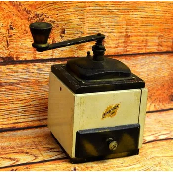 Mlýnek na kávu Starožitný mlýnek Leinbrock dřevěný