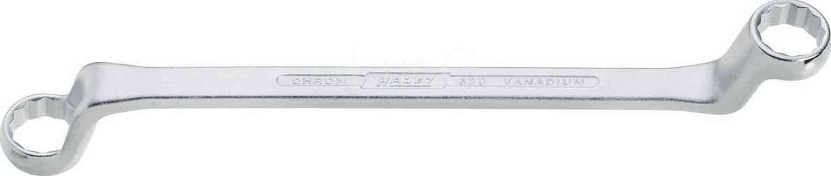 Hazet 630-21X22 Chiave A Doppio Anello 21x22 Mm – Piegata A Gomito, Profilo Doppio Esagono, Qualità Professionale