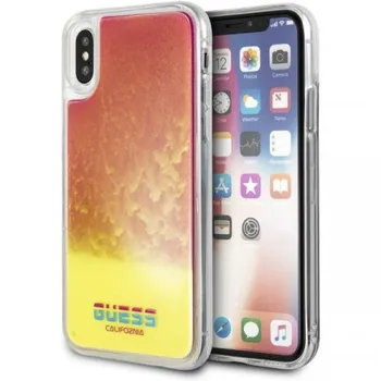 Pouzdro na mobilní telefon Guess Glow in The Dark pro iPhone XR Gold/Pink