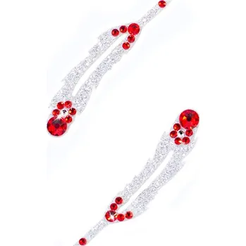 Souprava šperků Nalepovací šperk SO.nia na tělo a vlasy - HOPE 7 - červené kamínky 2ks